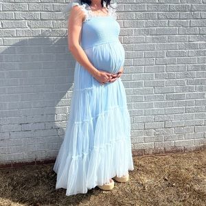 Blue maxi dress